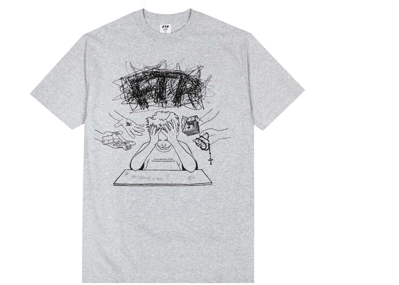 FTP Peer Pressure Tee Heather Grey