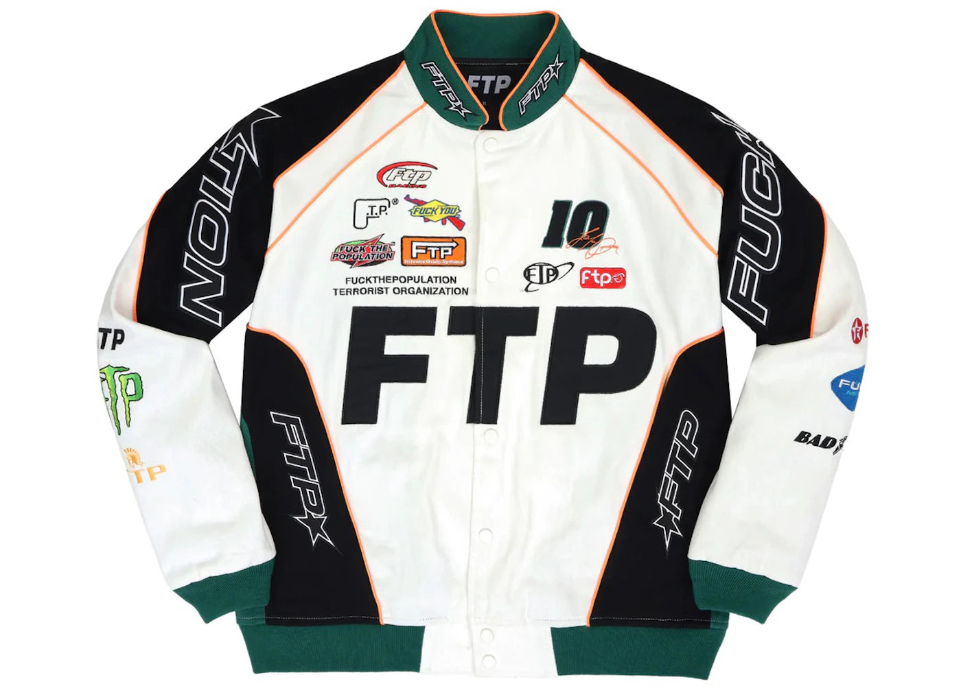 FTP Pitcrew Jacket White