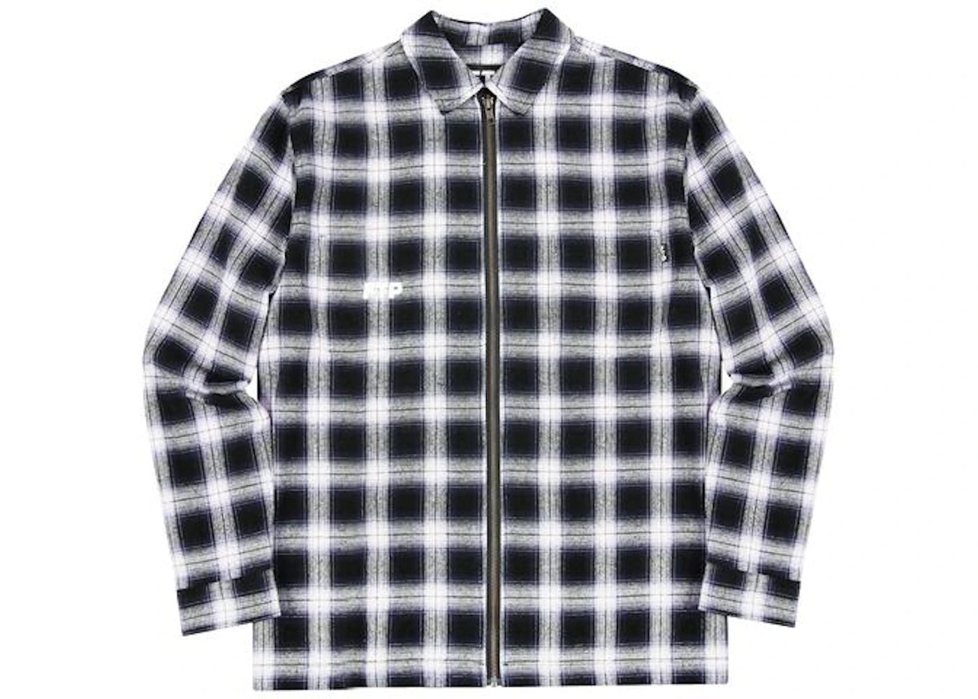 FTP Plaid L/S Zip Up Shirt Purple