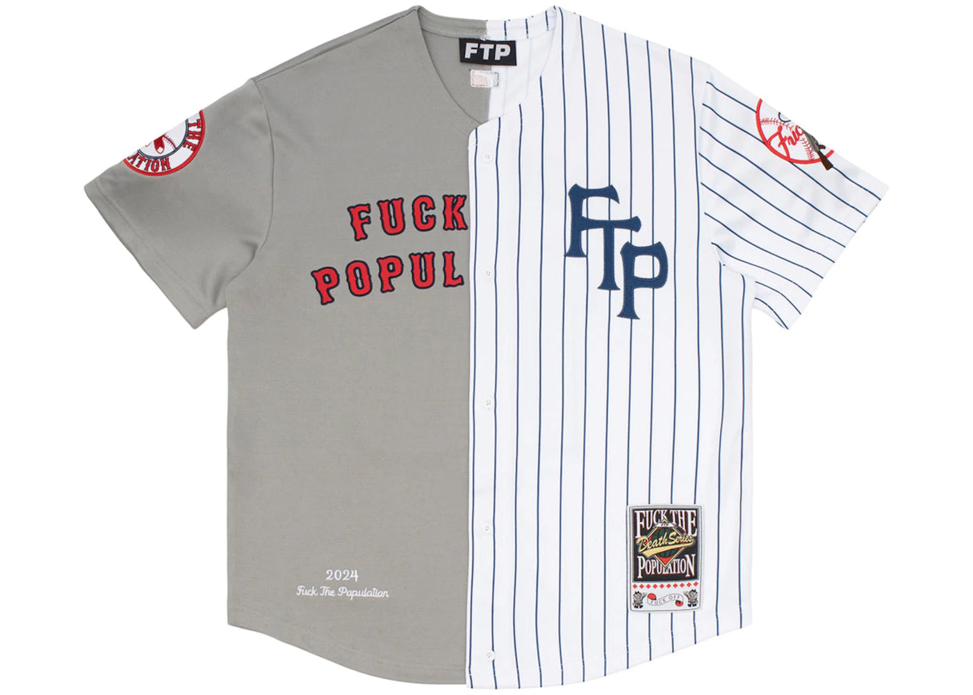 FTP Rivals Baseball Jersey Gray