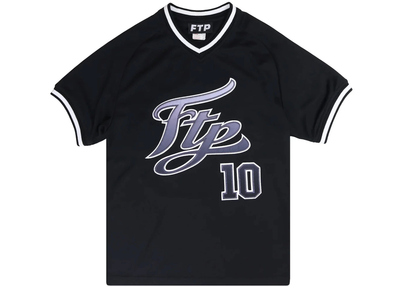 FTP Script Pullover Baseball Jersey Black