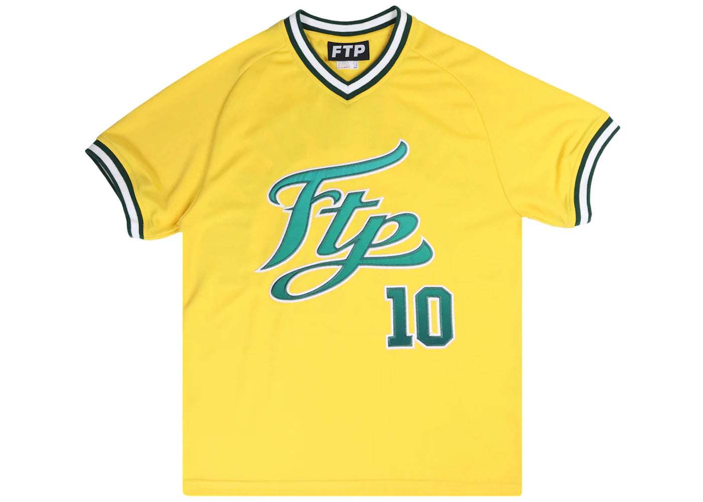 FTP Script Pullover Baseball Jersey Yellow