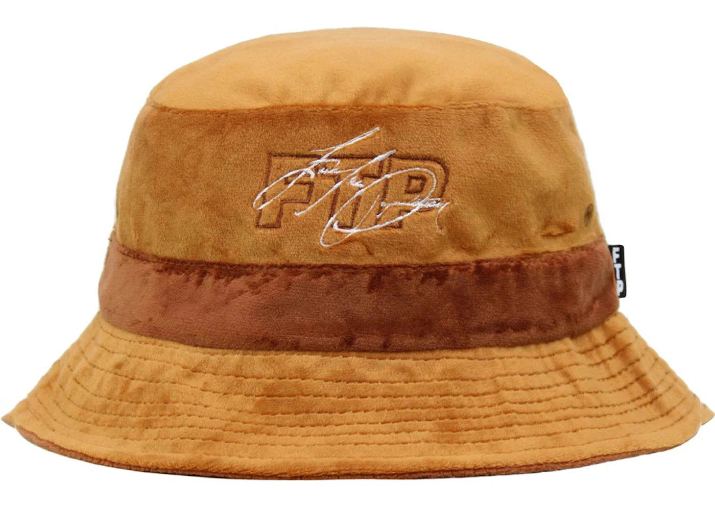 FTP Signature Logo Reversible Bucket Hat Brown