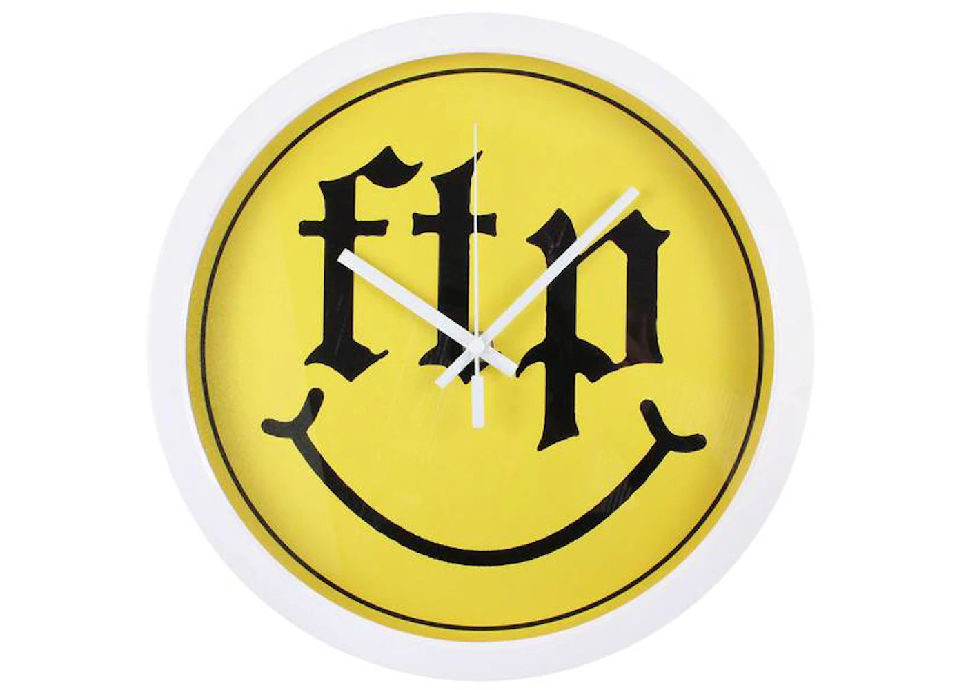 FTP Smiley Clock Yellow
