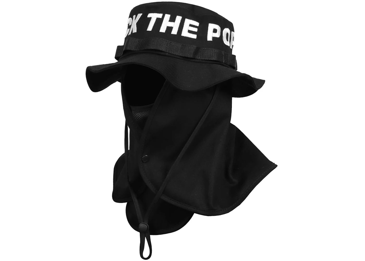 FTP Spell Out Face Mask Boonie Hat Black