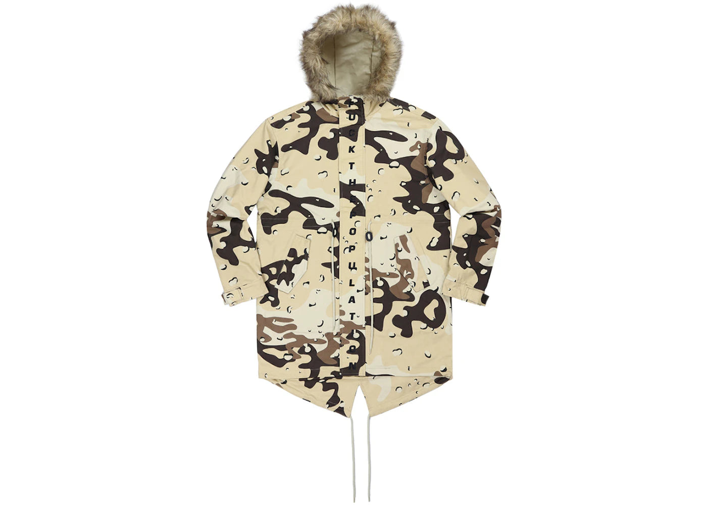 FTP Spell Out Fishtail Parka Desert Camo