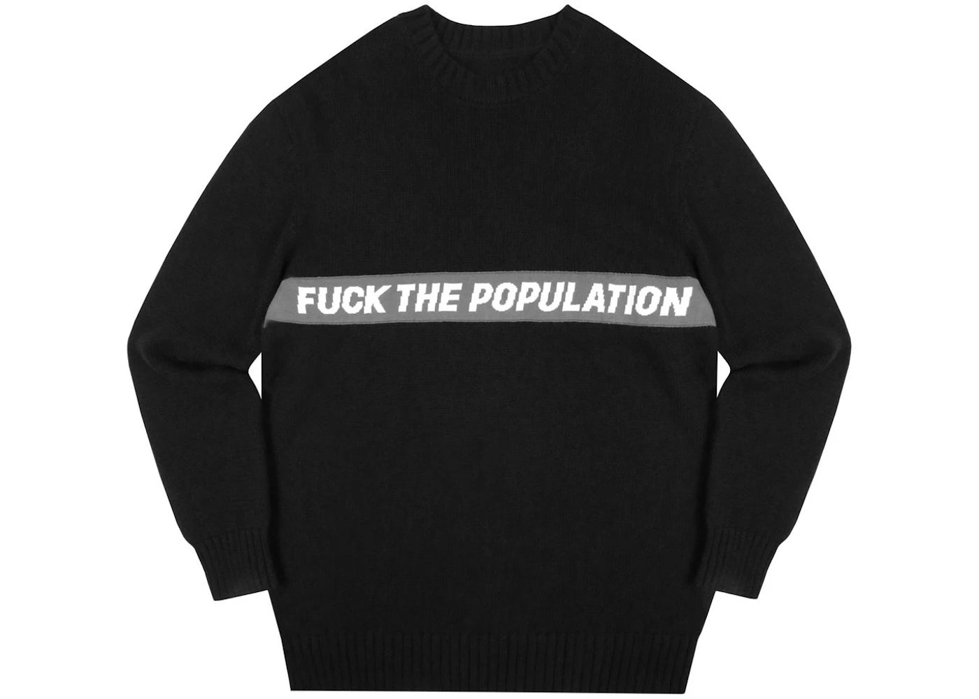 FTP Spell Out Knit Sweater Black