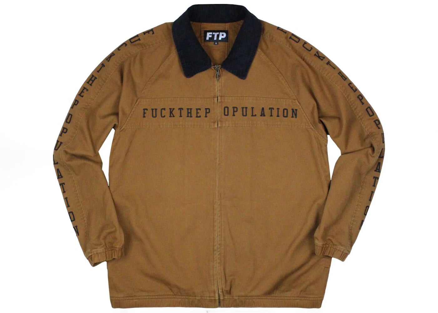 FTP Spell Out Work Jacket Brown