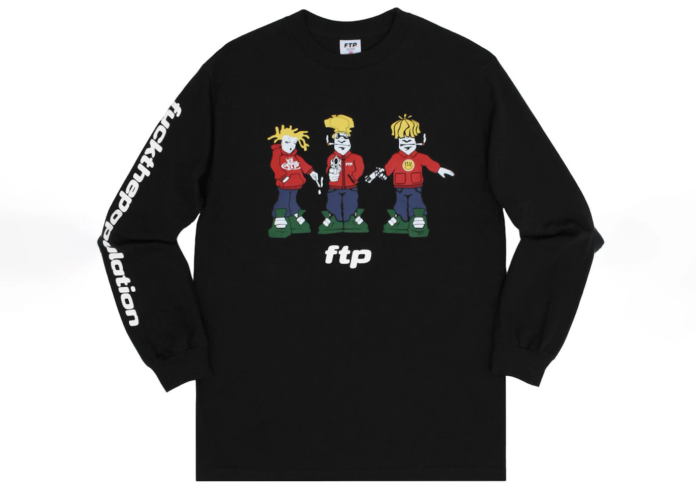 FTP Spliffy L/S Tee Black