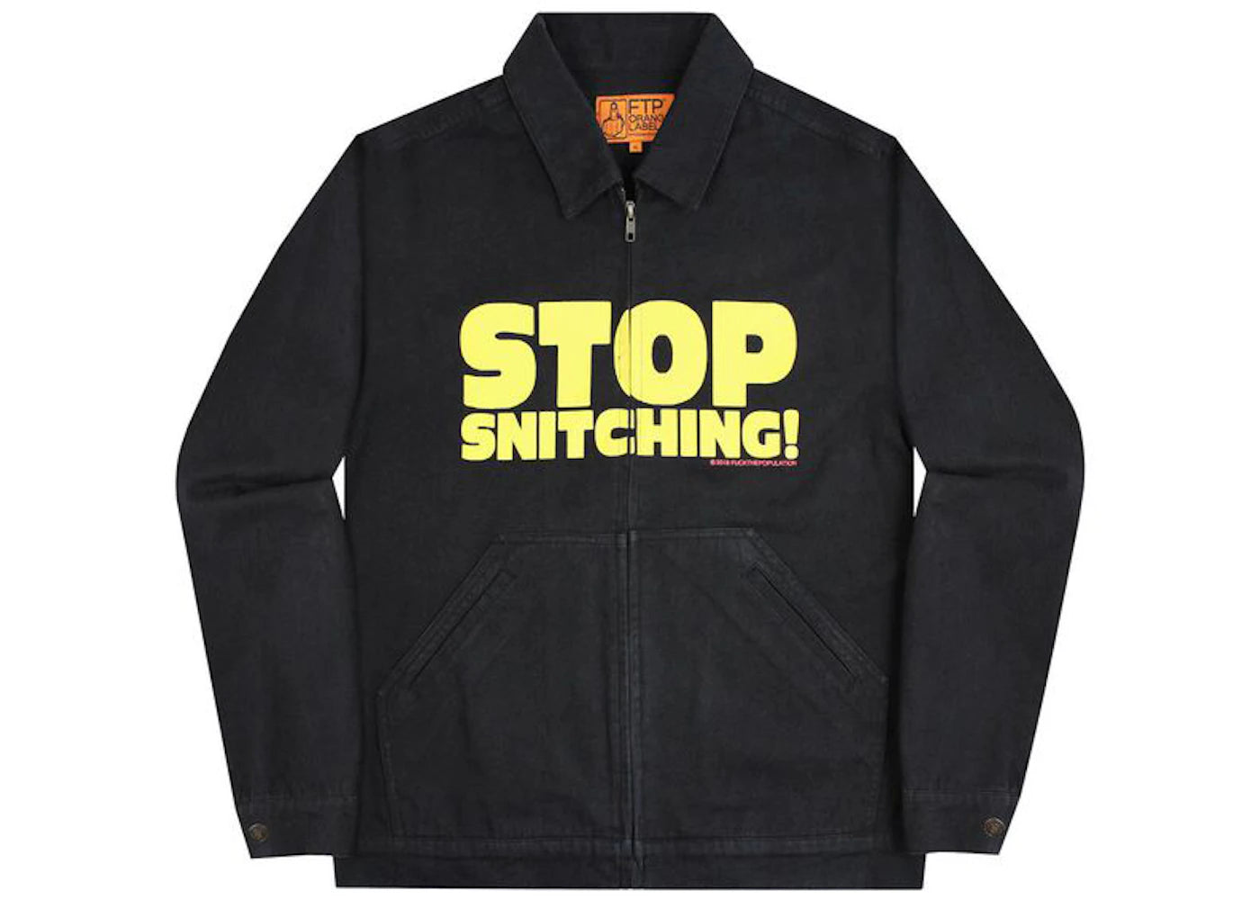 FTP Stop Snitching Jacket Black