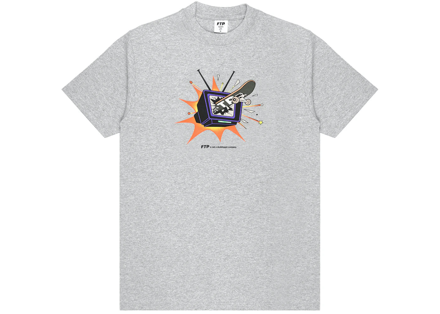 FTP TV Guide Tee Heather Grey