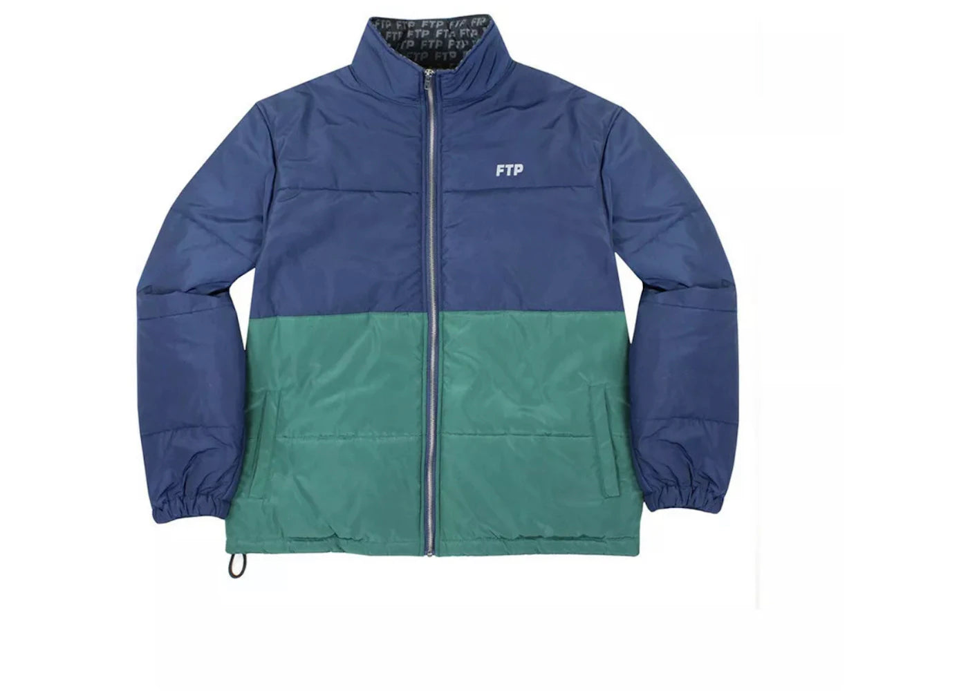 FTP Two Tone Puffer Jacket Blue/Green