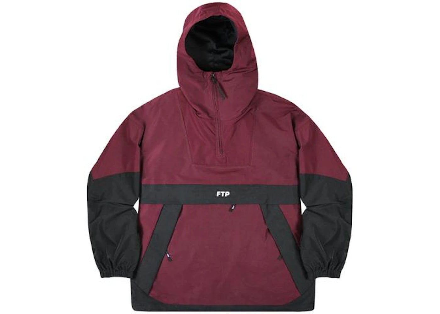 FTP Two Tone Waterproof Anorak Burgundy