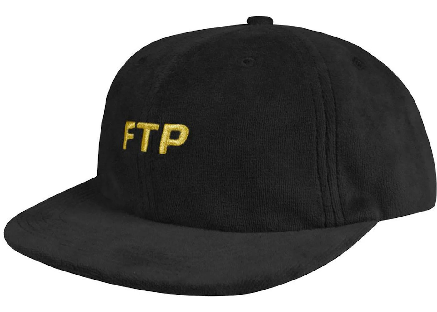 FTP Velour Logo 6 Panel Black