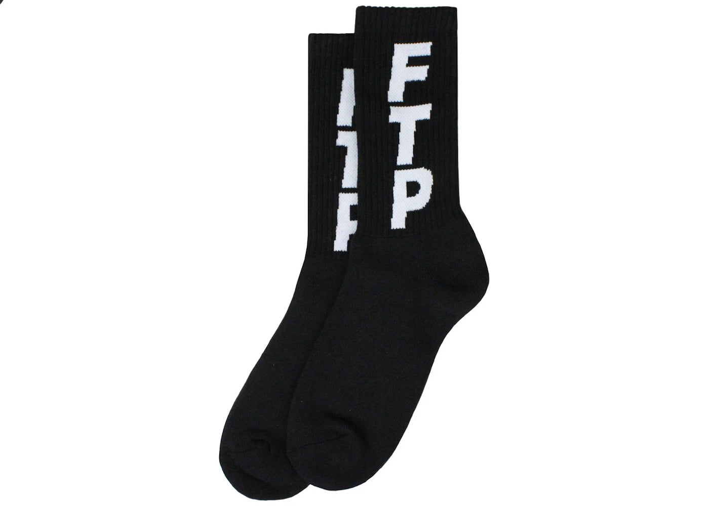 FTP Vertical Logo Socks Black