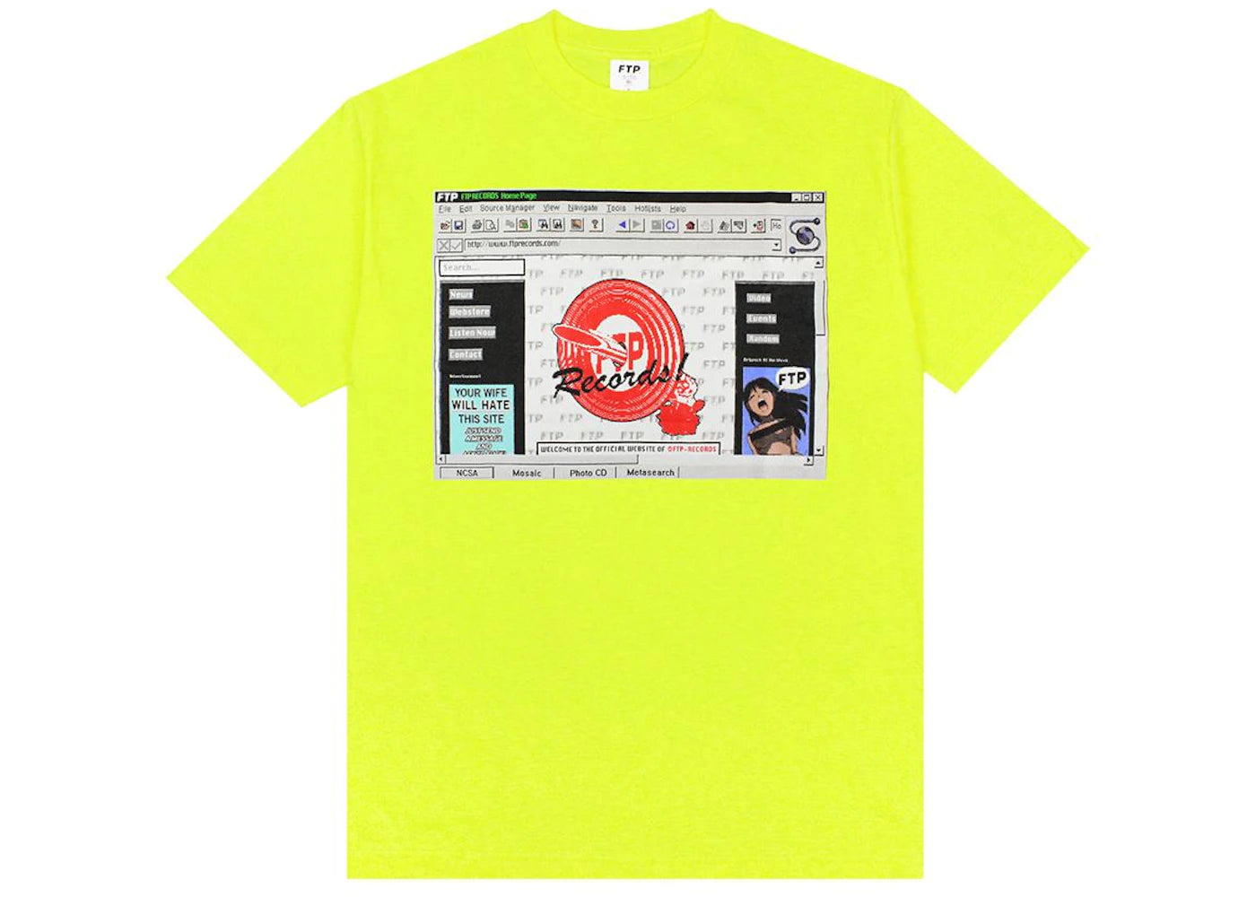 FTP Website Tee Safety Green