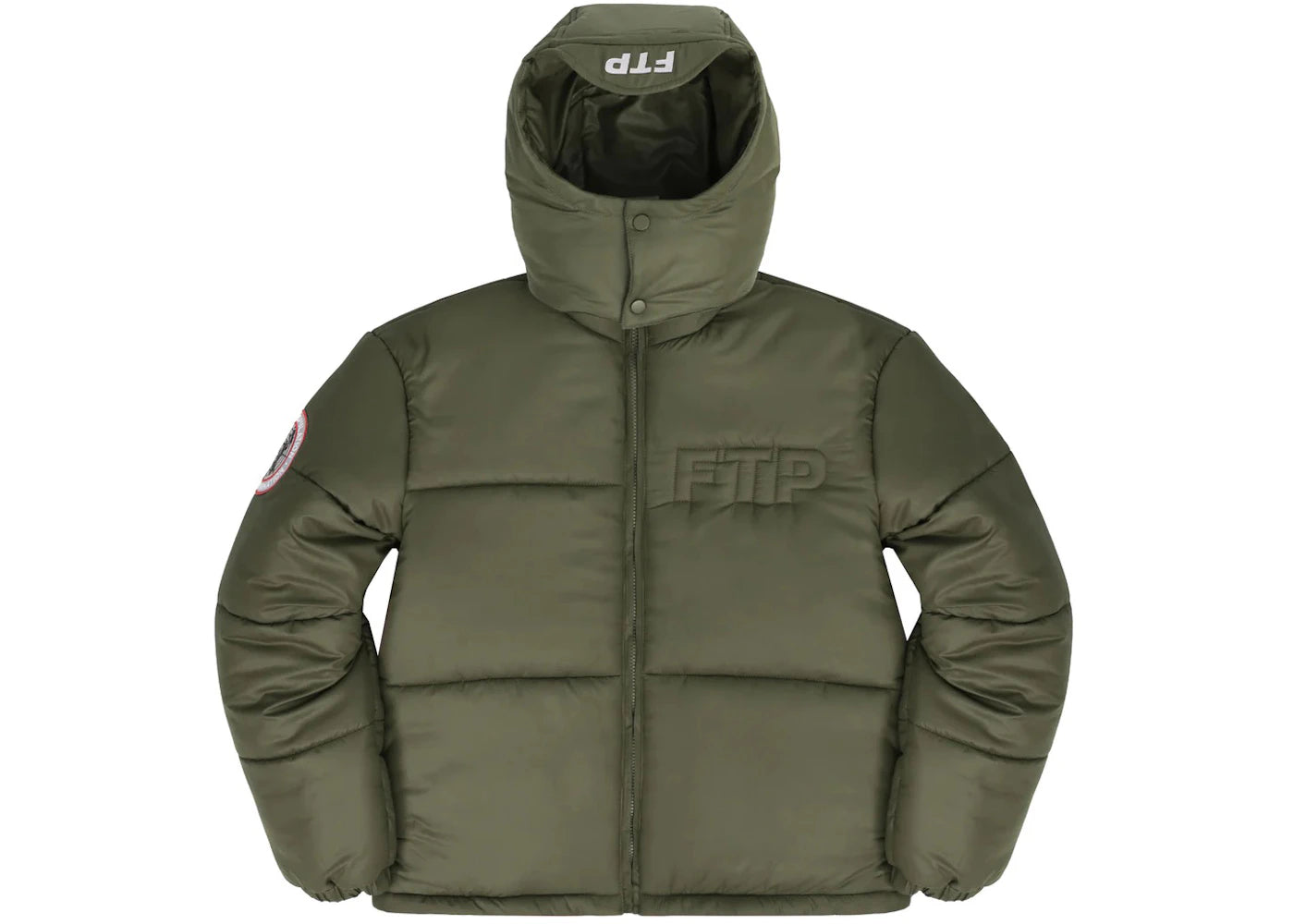 FTP World Domination Puffer Jacket Olive