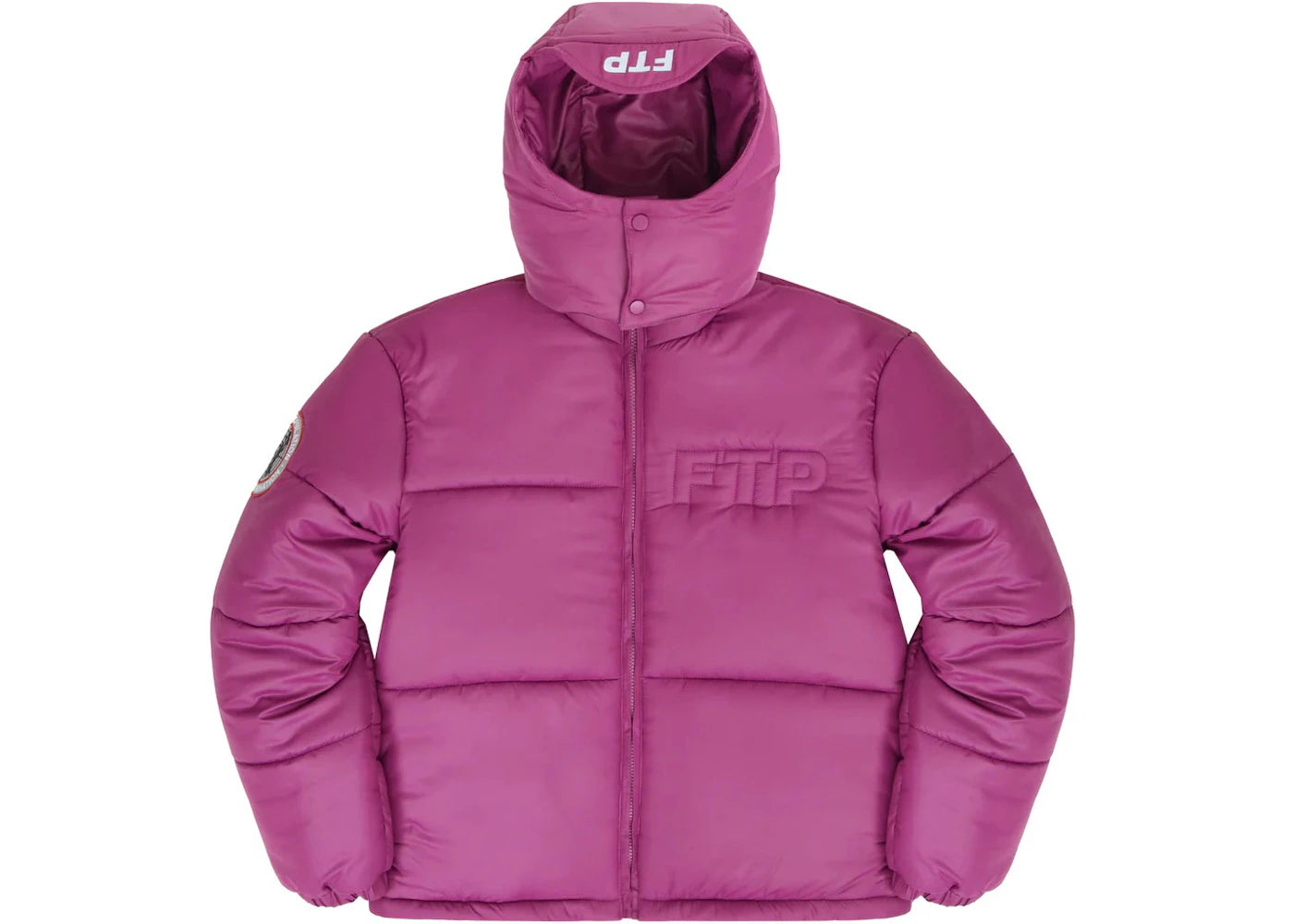 FTP World Domination Puffer Jacket Plum