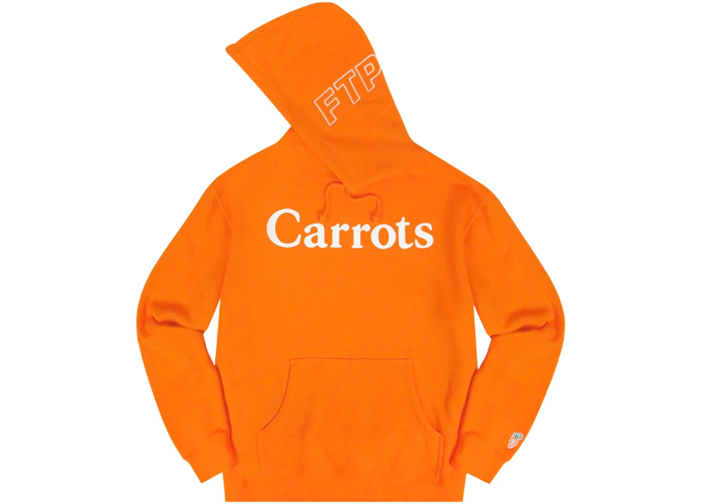 FTP x Carrots Logo Pullover Hoodie Orange