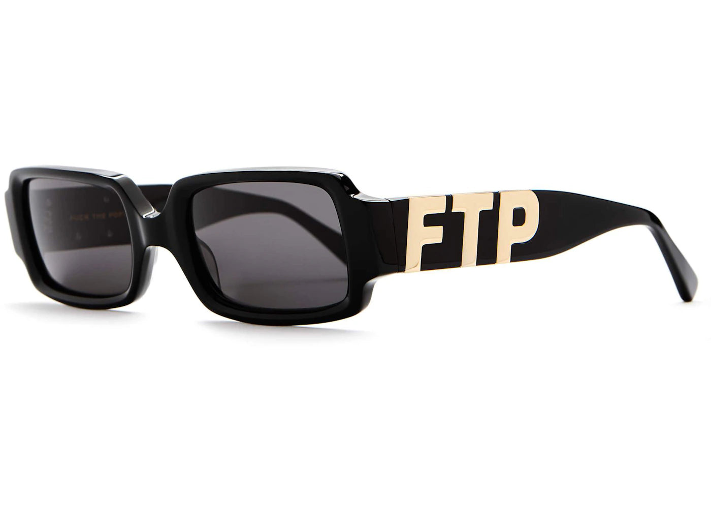 FTP x Crap Eyewear The FTP Square Sunglasses Black Bio