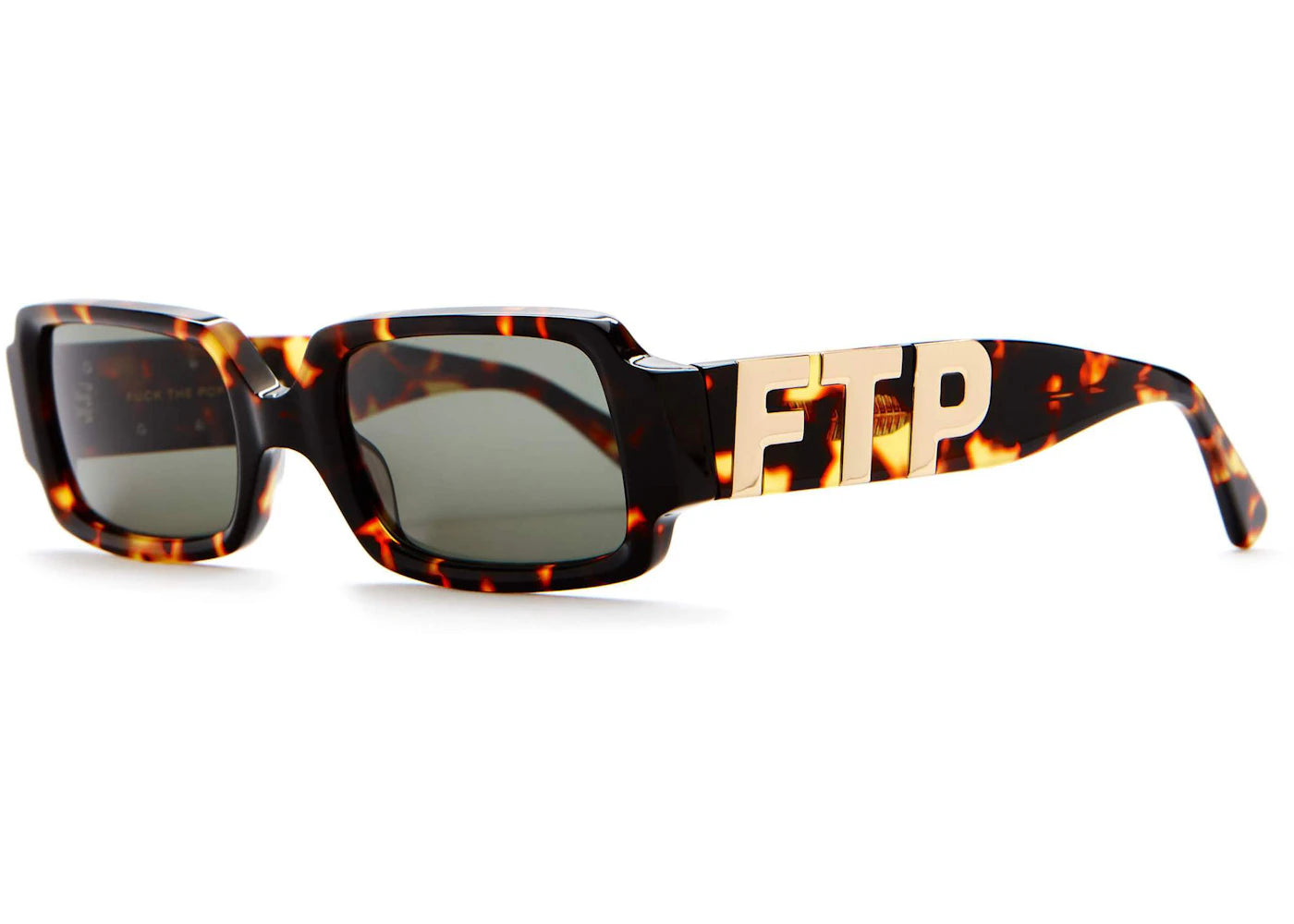 FTP x Crap Eyewear The FTP Square Sunglasses Tortoise Bio