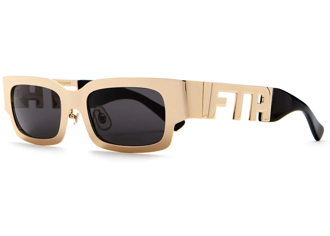 FTP x Crap Eyewear The FTP Steel Sunglasses Polished Gold