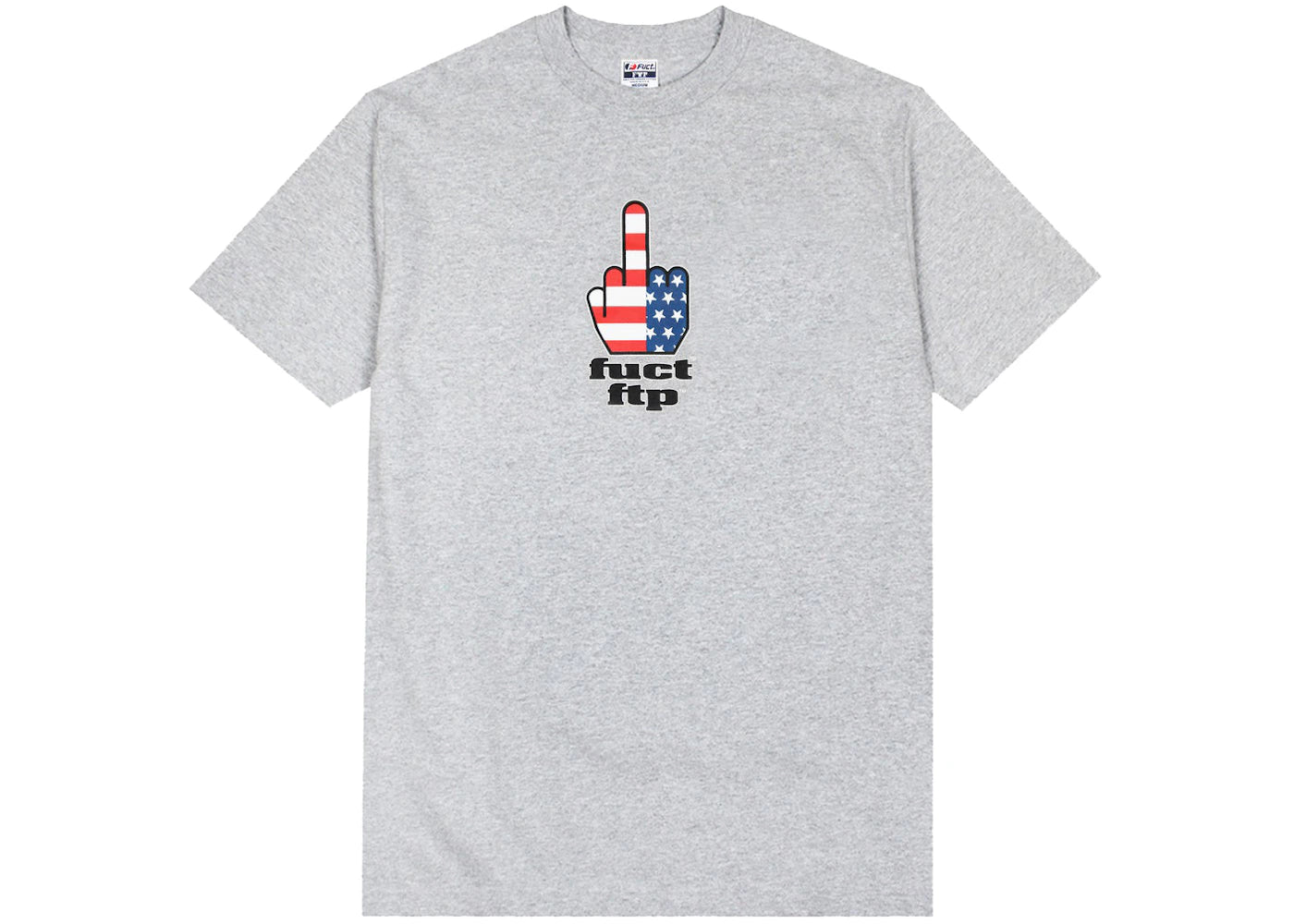 FTP x FUCT FTW Finger Tee Heather Grey