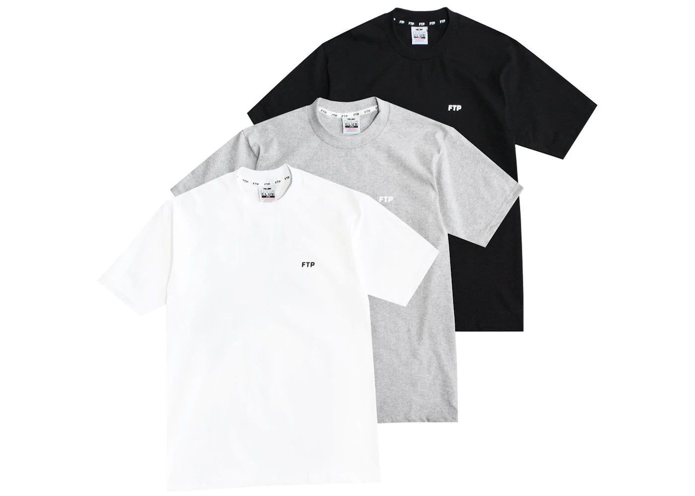 FTP x Pro Club (3 Pack) White/Heather Grey/Black