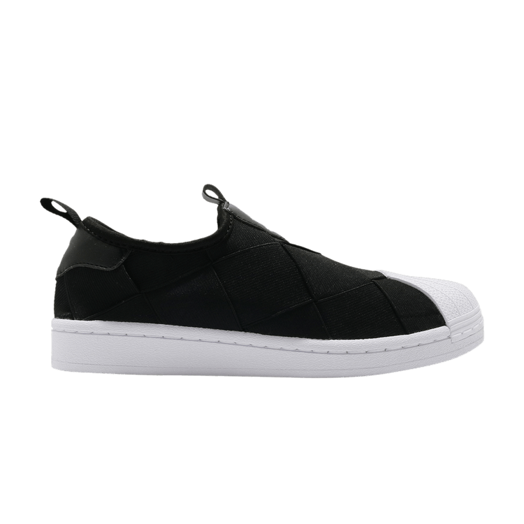 adidas Superstar Slip-On Core Black Cloud White Pink (Women's)