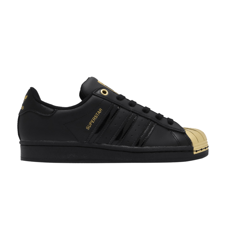 adidas Superstar Metal Toe Black Gold Metallic (Women's)