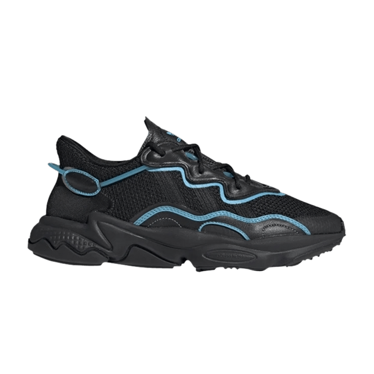 adidas Ozweego Core Black Bright Cyan