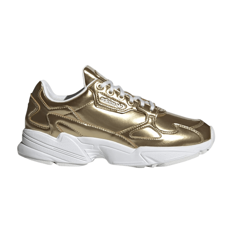 adidas Falcon Gold Metallic Crystal White (Women's)