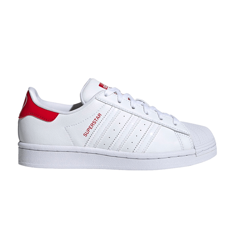 adidas Superstar White Scarlet (Youth)