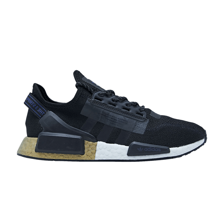 adidas NMD V2 Core Black Gold Metallic
