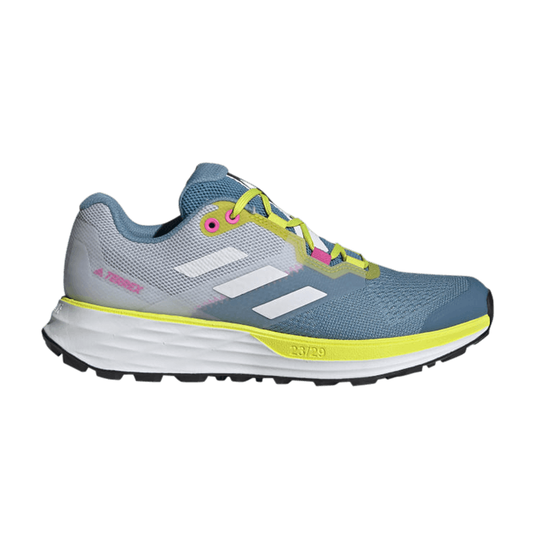 adidas Terrex Two Flow Trail Hazy Blue Acid Yellow (Women's)