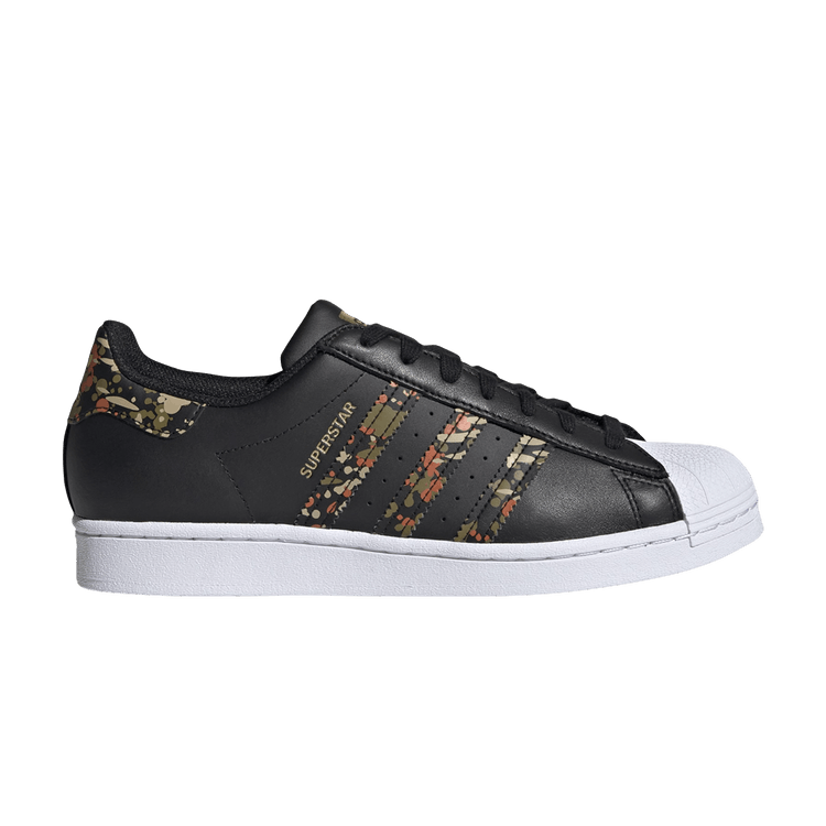 adidas Superstar Core Black Fox Orange