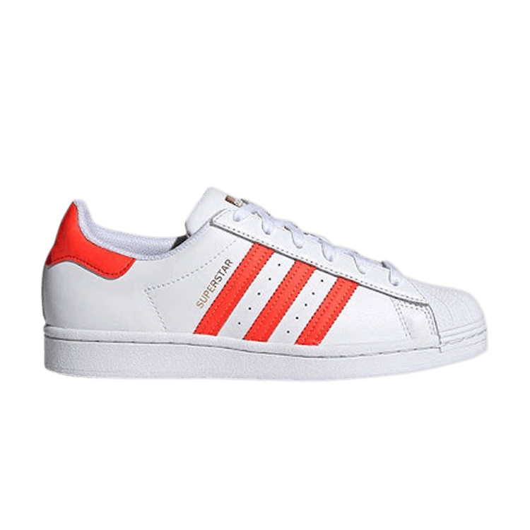 adidas Superstar Cloud White Solar Red (Women's)