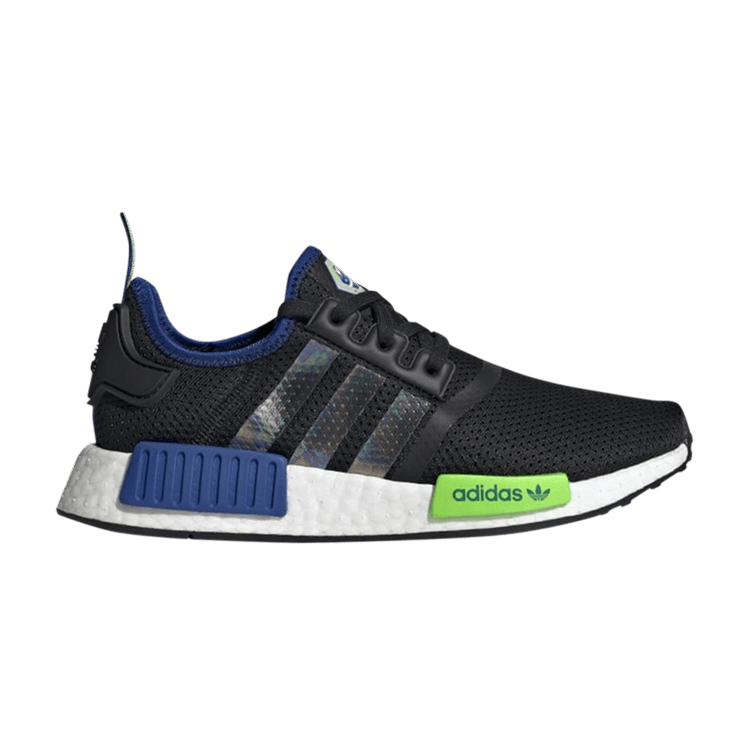 adidas NMD R1 Black Royal Solar Green (GS)