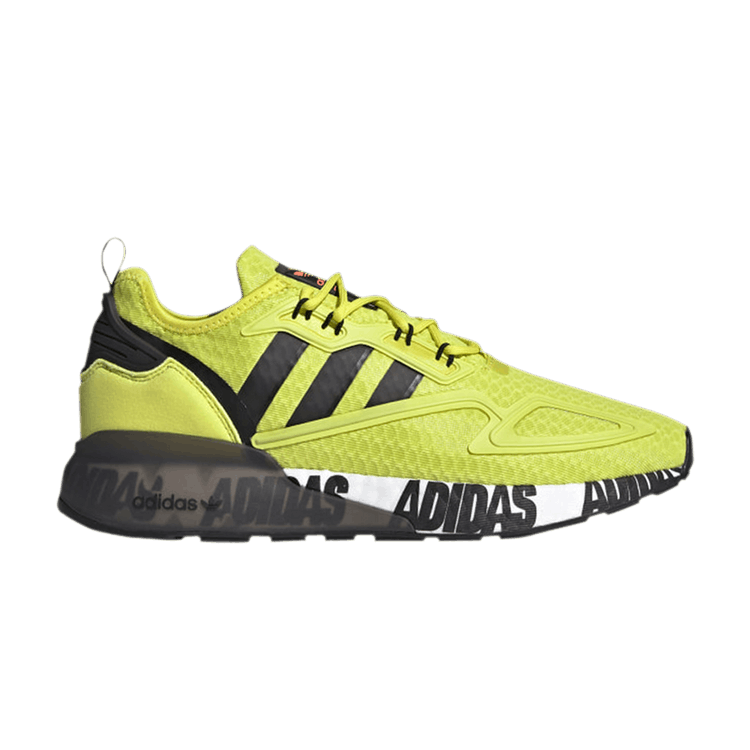 adidas ZX 2K Boost Bold Logo Graphic Acid Yellow