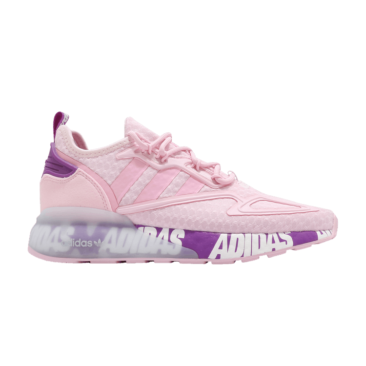 adidas ZX 2K Boost Bold Logo Graphic Pink Ultra Purple (Women's)