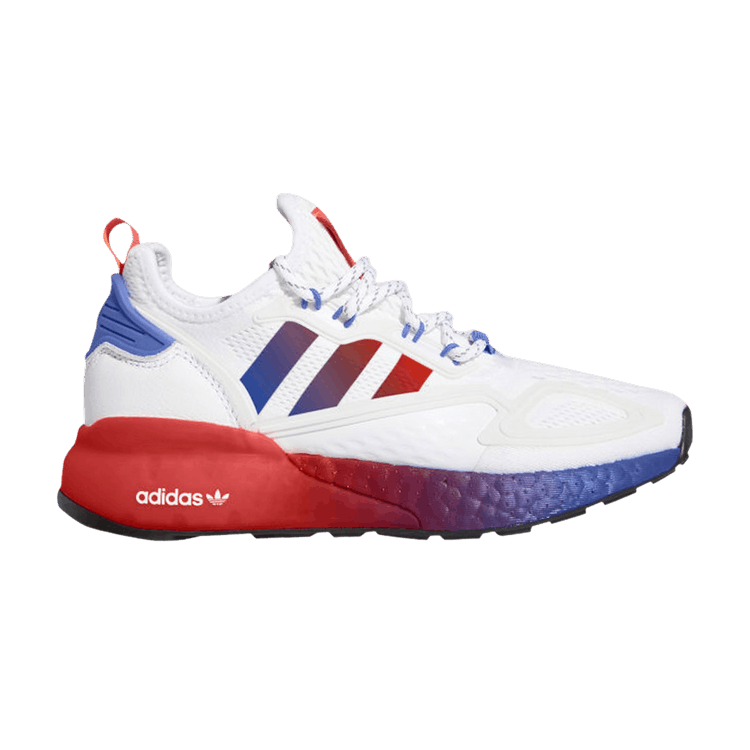 adidas ZX 2K Boost White Solar Red Blue (GS)