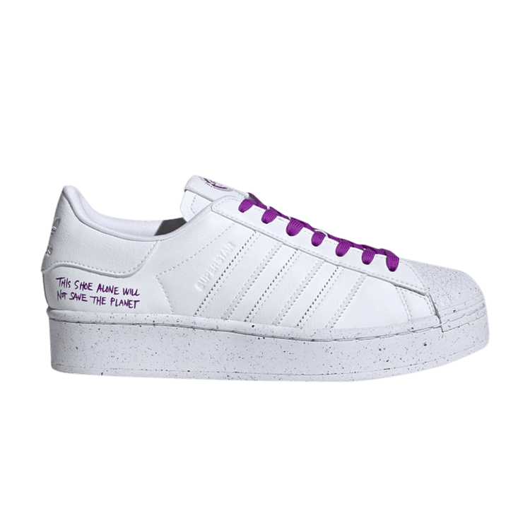 adidas Superstar Bold Clean Classics Collection White Shock Purple (Women's)