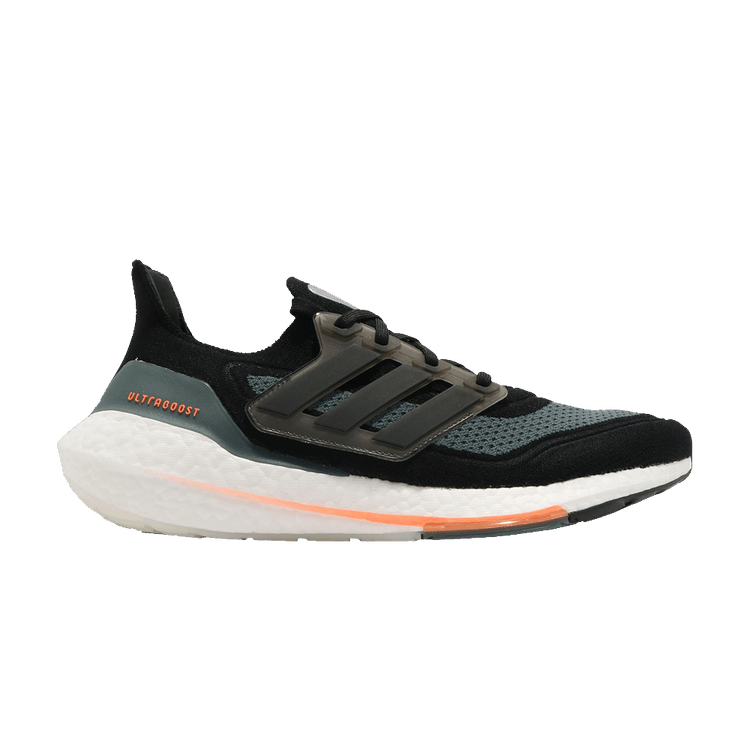 Adidas Ultra Boost 21 Black Blue Oxide Screaming Orange