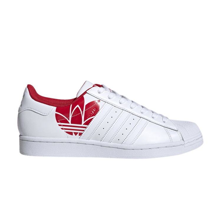 adidas Superstar Scarlet Red Trefoil