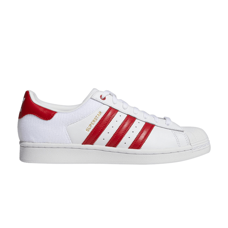 adidas Superstar Velcro White Red