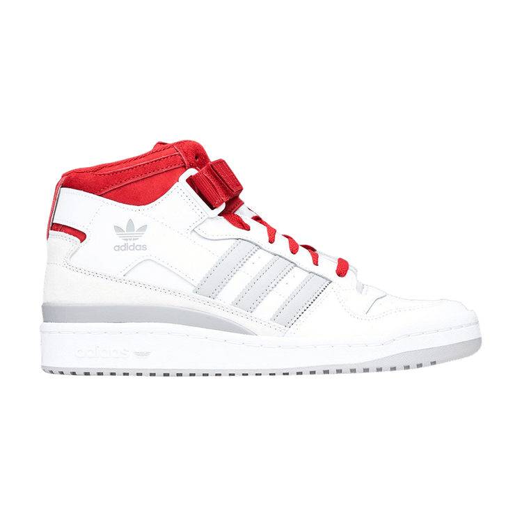 adidas Forum Mid White Red Grey