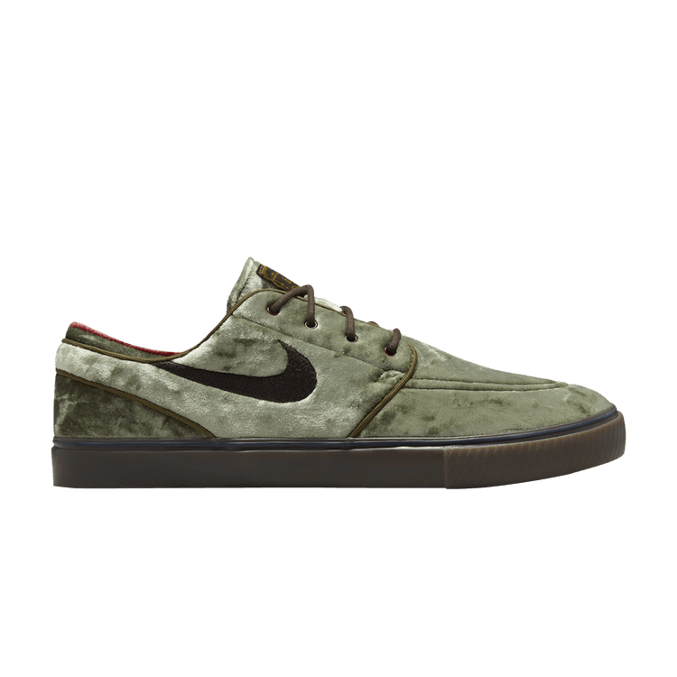 Nike SB Zoom Janoski OG+ SE Medium Olive Baroque Brown Dark Team Red Velvet Brown