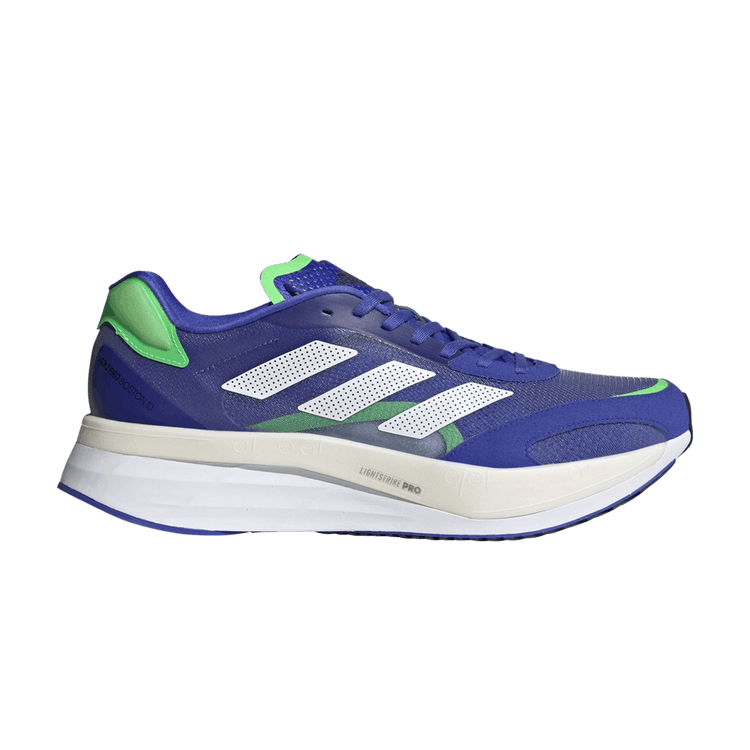 adidas Adizero Boston 10 Sonic Ink Screaming Green