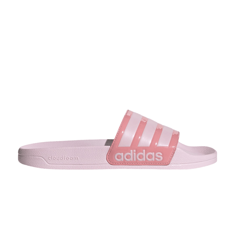 adidas Adilette Shower Slides Clear Pink Super Pop