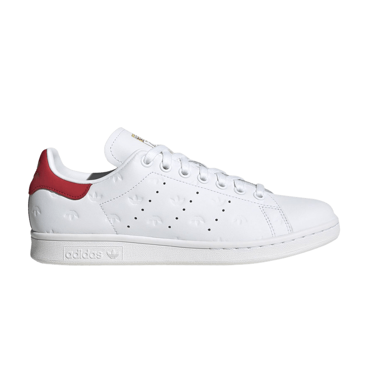 adidas Stan Smith All Over Trefoil White Better Scarlet (Women's)